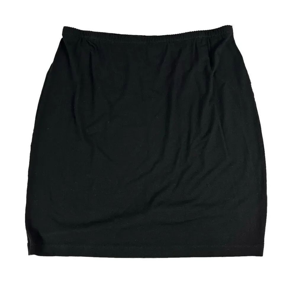J Jill Womens Black Pull On Skirt Size Large Petite